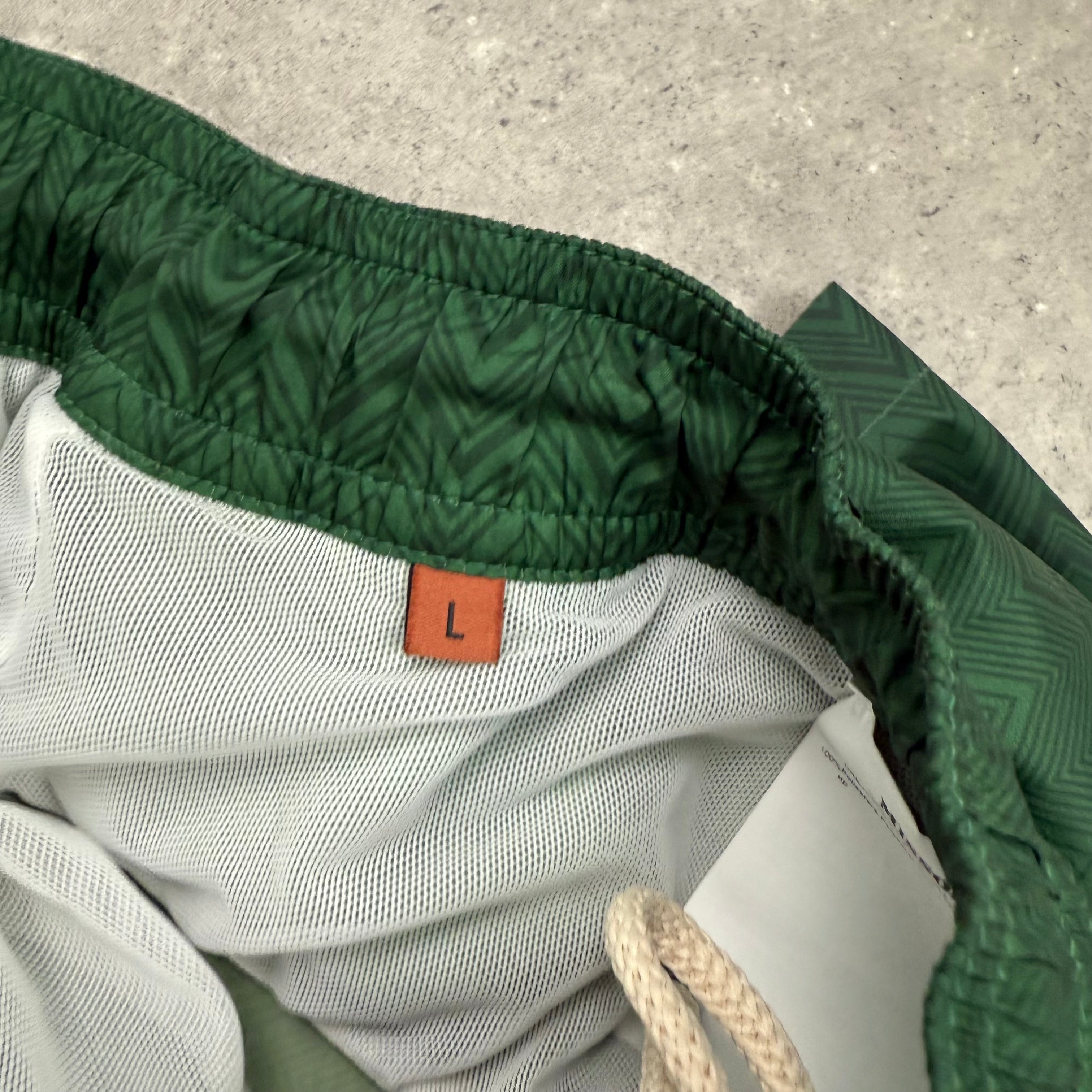 MISSONI SWIM SHORTS GREEN - (L)