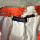 LOUIS VUITTON ORANGE CAMOUFLAGE SWIM SHORTS - (L)