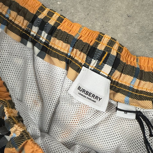 BURBERRY CHECK SWIM SHORTS - (M)