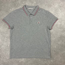 MONCLER POLO GREY - (FITS L)