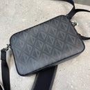 DIOR DIAMOND MESSENGER BAG - BLACK