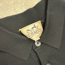HERMES “H” POLO T-SHIRT BLACK - (S)