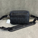 DIOR DIAMOND MESSENGER BAG - BLACK
