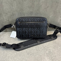 DIOR DIAMOND MESSENGER BAG - BLACK
