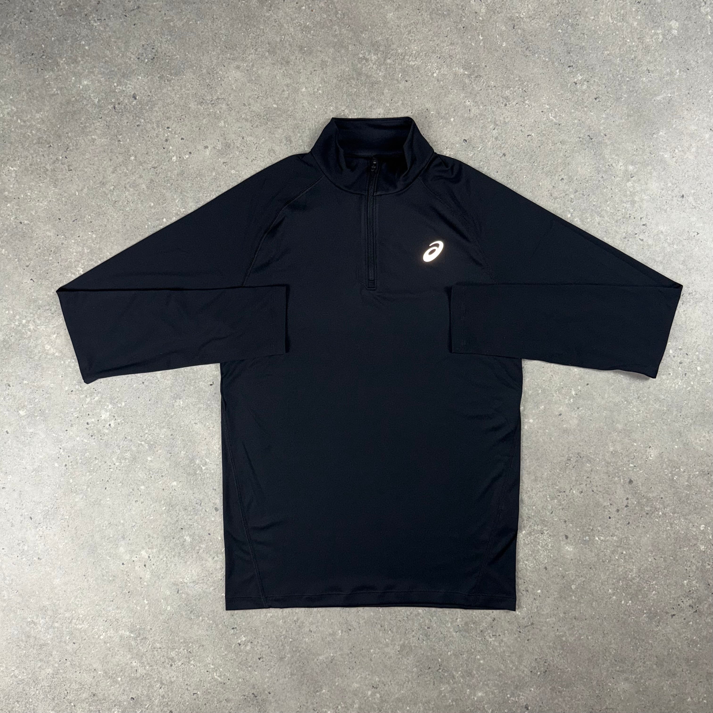 ASICS PERFORMANCE 1/4 ZIP TOP - BLACK