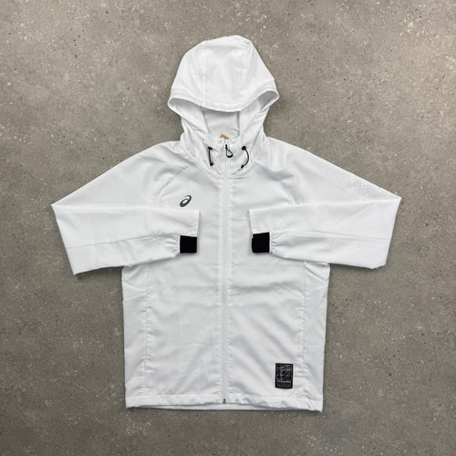 ASICS SPIRAL WINDRUNNER JACKET - WHITE