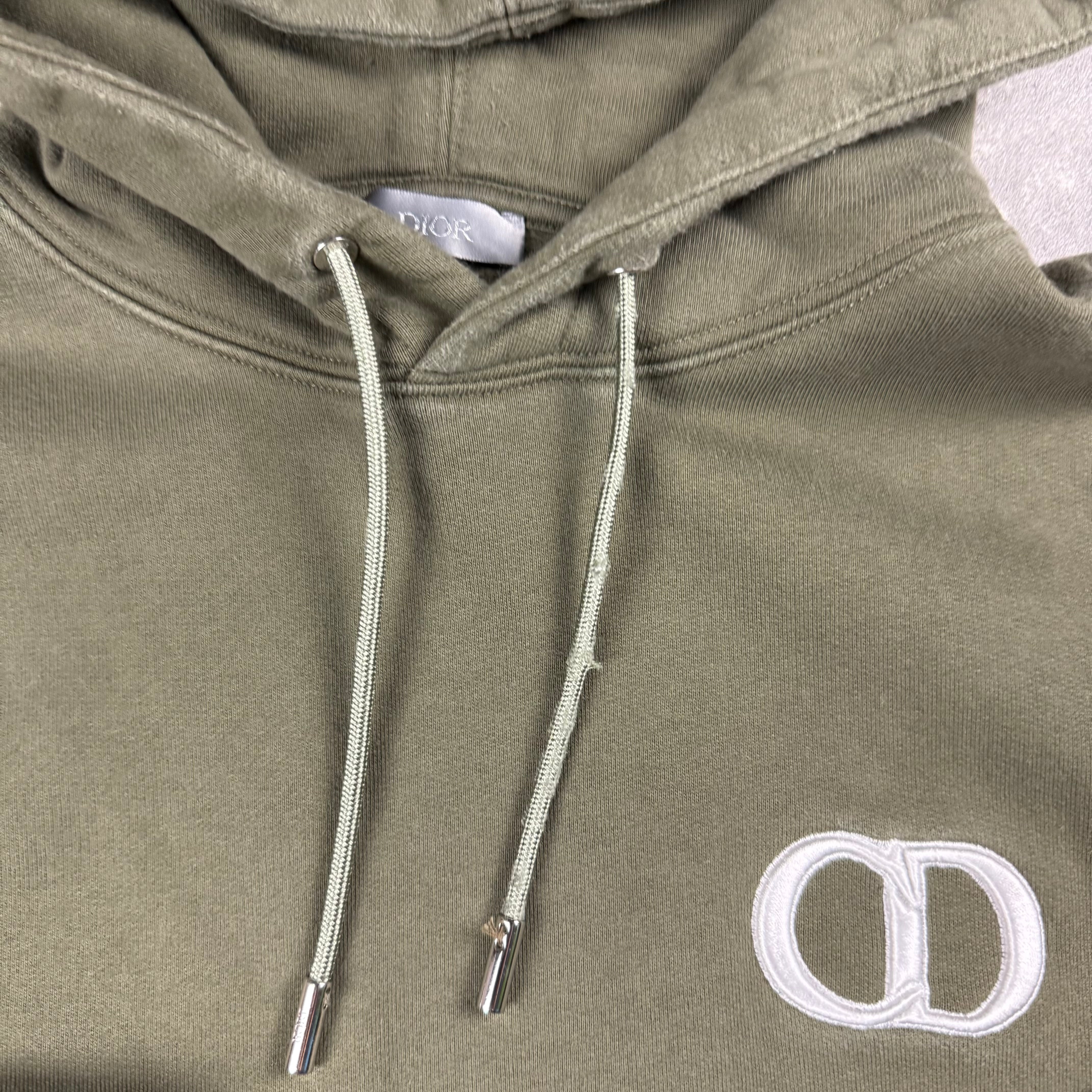 DIOR CD ICON HOODIE KHAKI - M (FITS S/M)