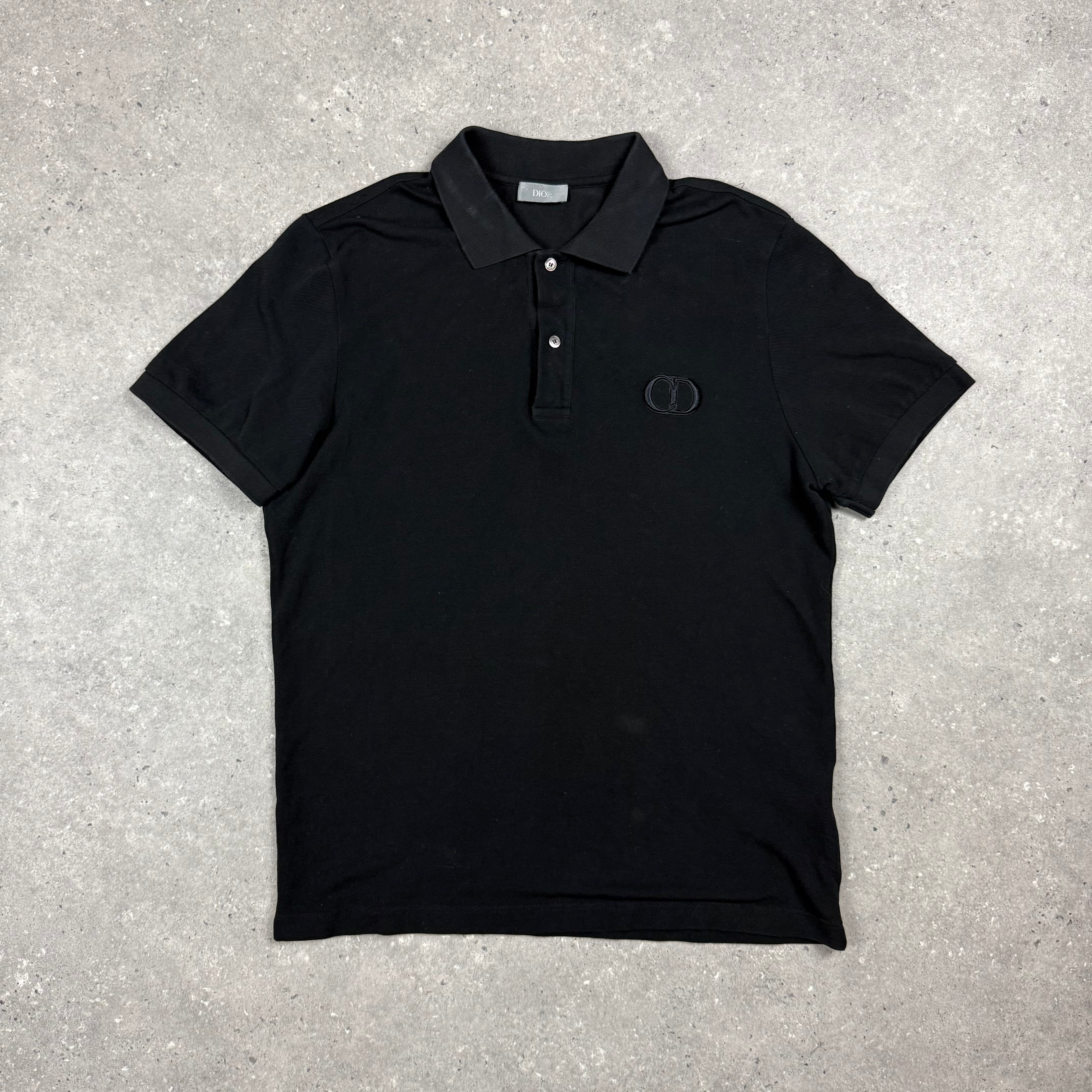 DIOR CD ICON POLO BLACK - L (FITS M)