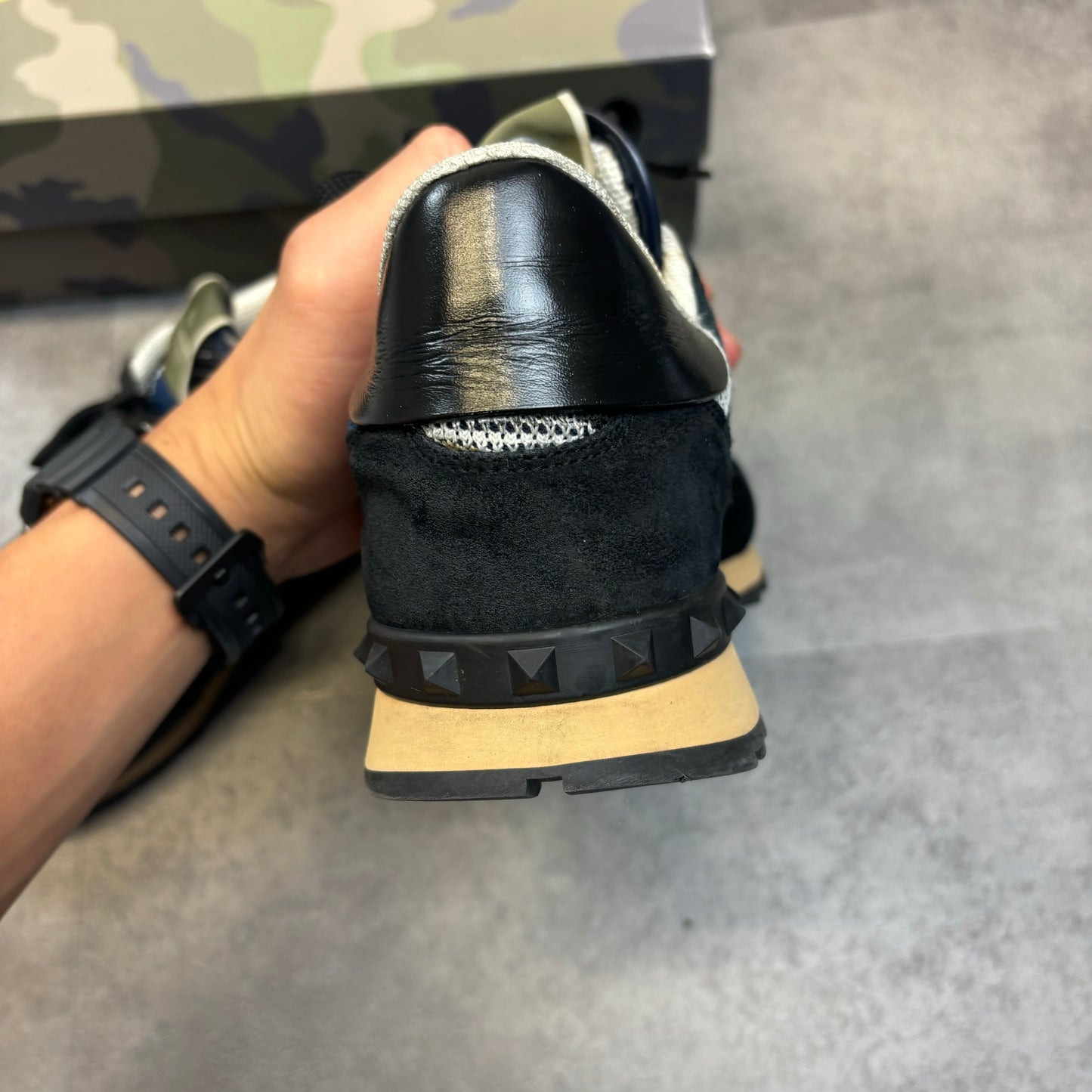 VALENTINO ROCKRUNNERS NAVY (FITS 7/8)