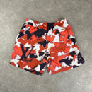 LOUIS VUITTON ORANGE CAMOUFLAGE SWIM SHORTS - (L)