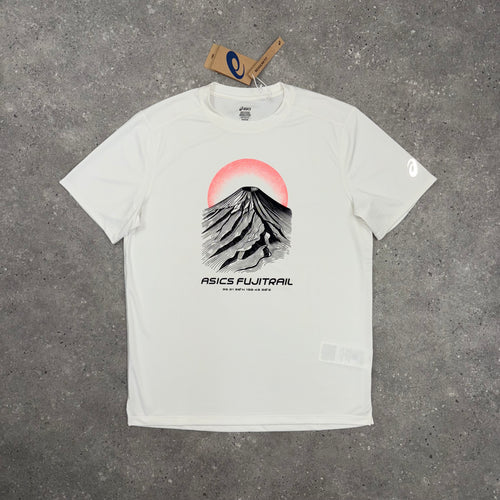 ASICS FUJITRAIL T-SHIRT & SHORT SET - CREAM / BLACK