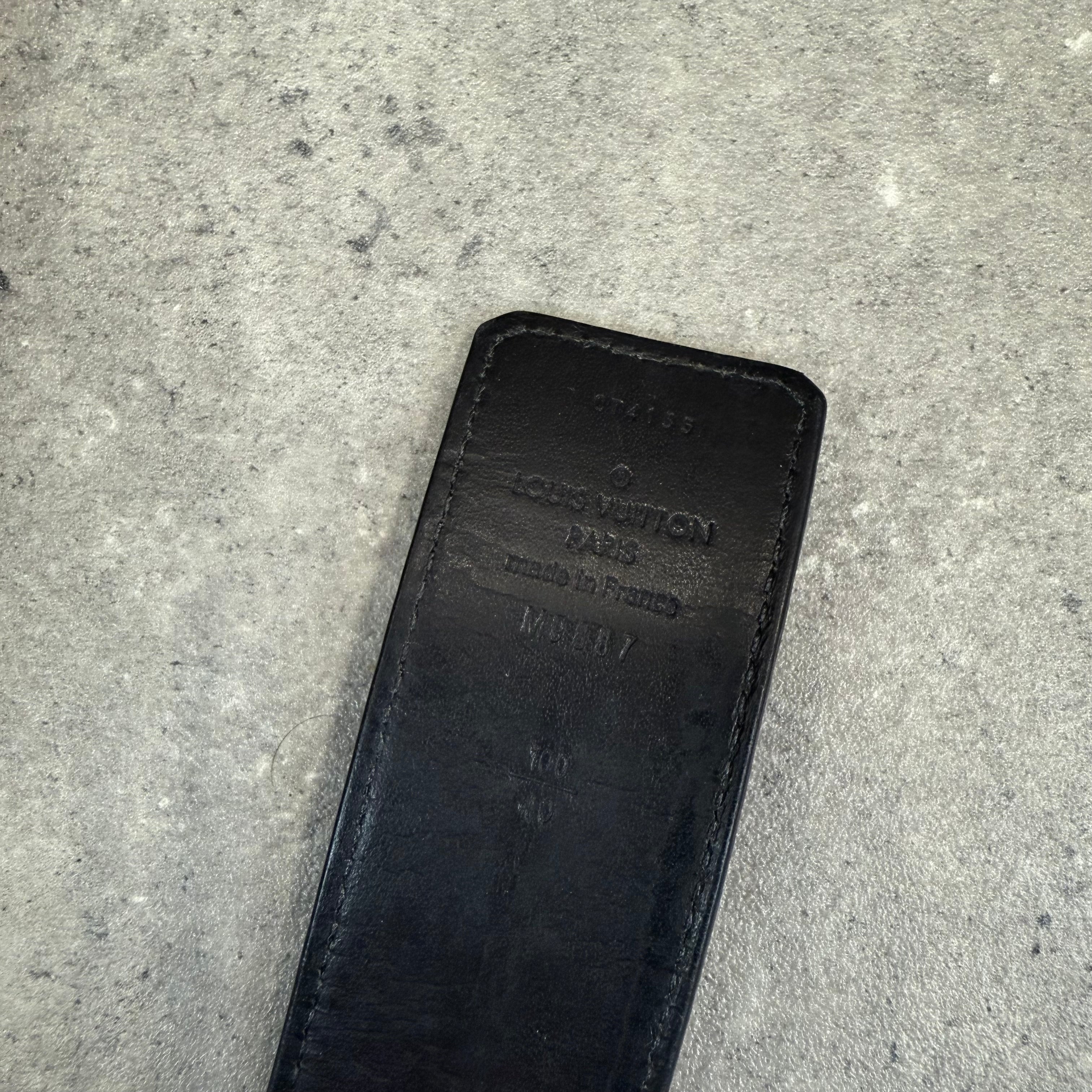 LOUIS VUITTON LEATHER BELT - BLACK
