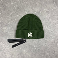 AMIRI GREEN MA LOGO BEANIE