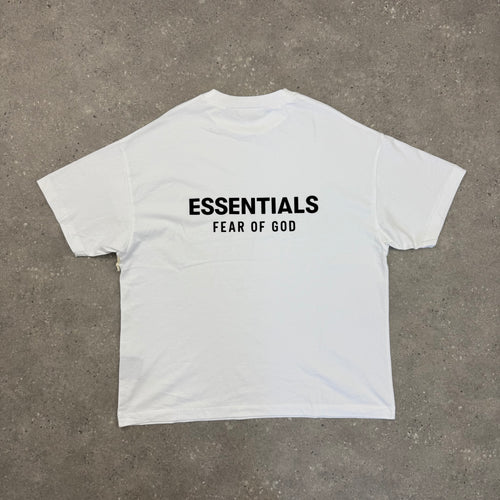 ESSENTIALS SS25 - T-SHIRT & SHORT SET - WHITE/GREY