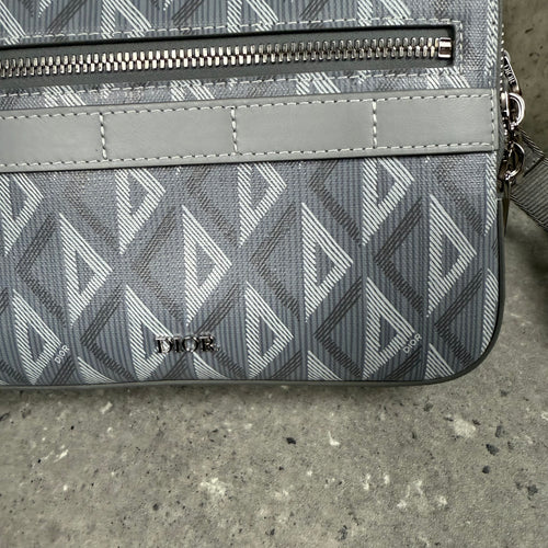 DIOR DIAMOND MESSENGER BAG - GREY