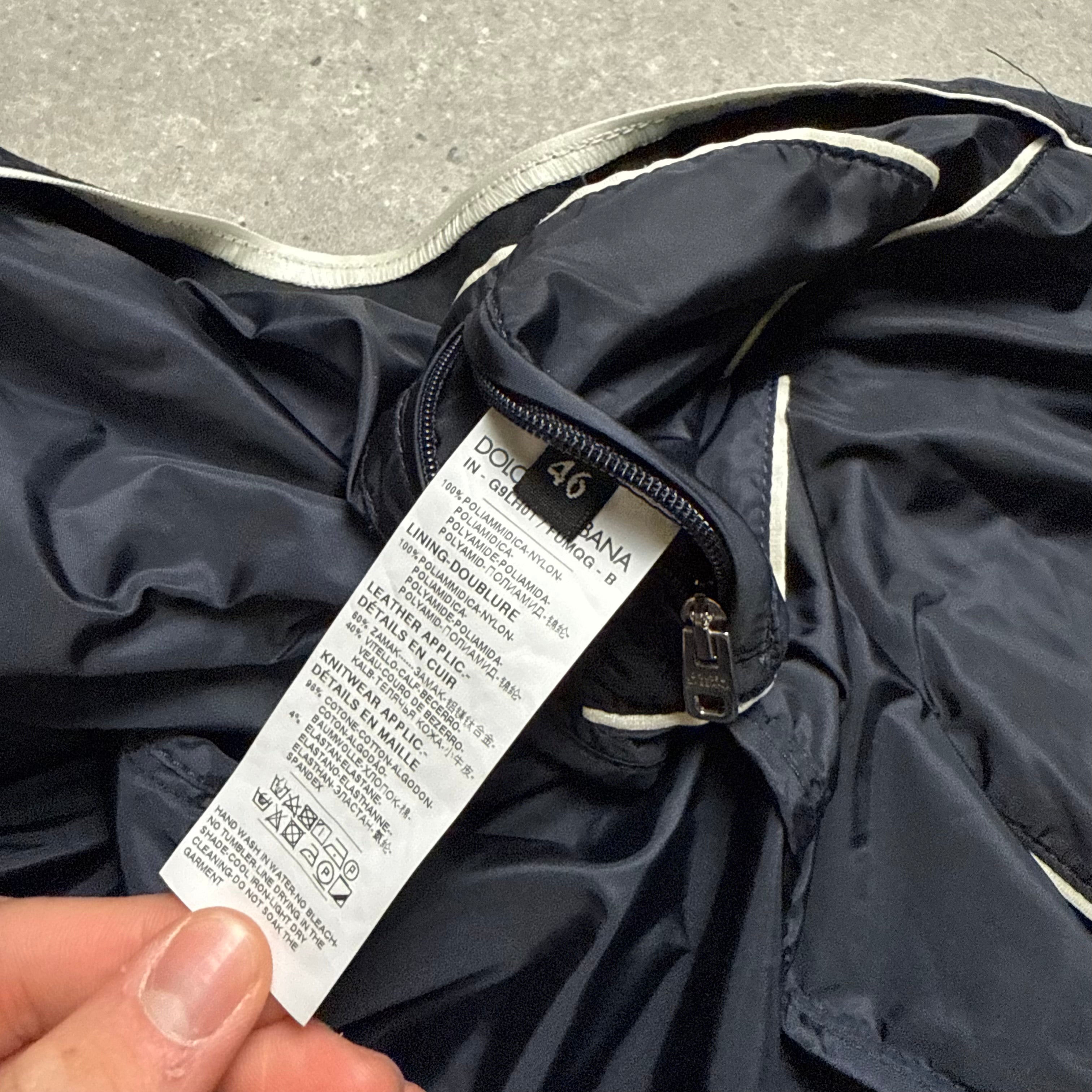 DOLCE & GABBANA NAVY JACKET - (46 / S)