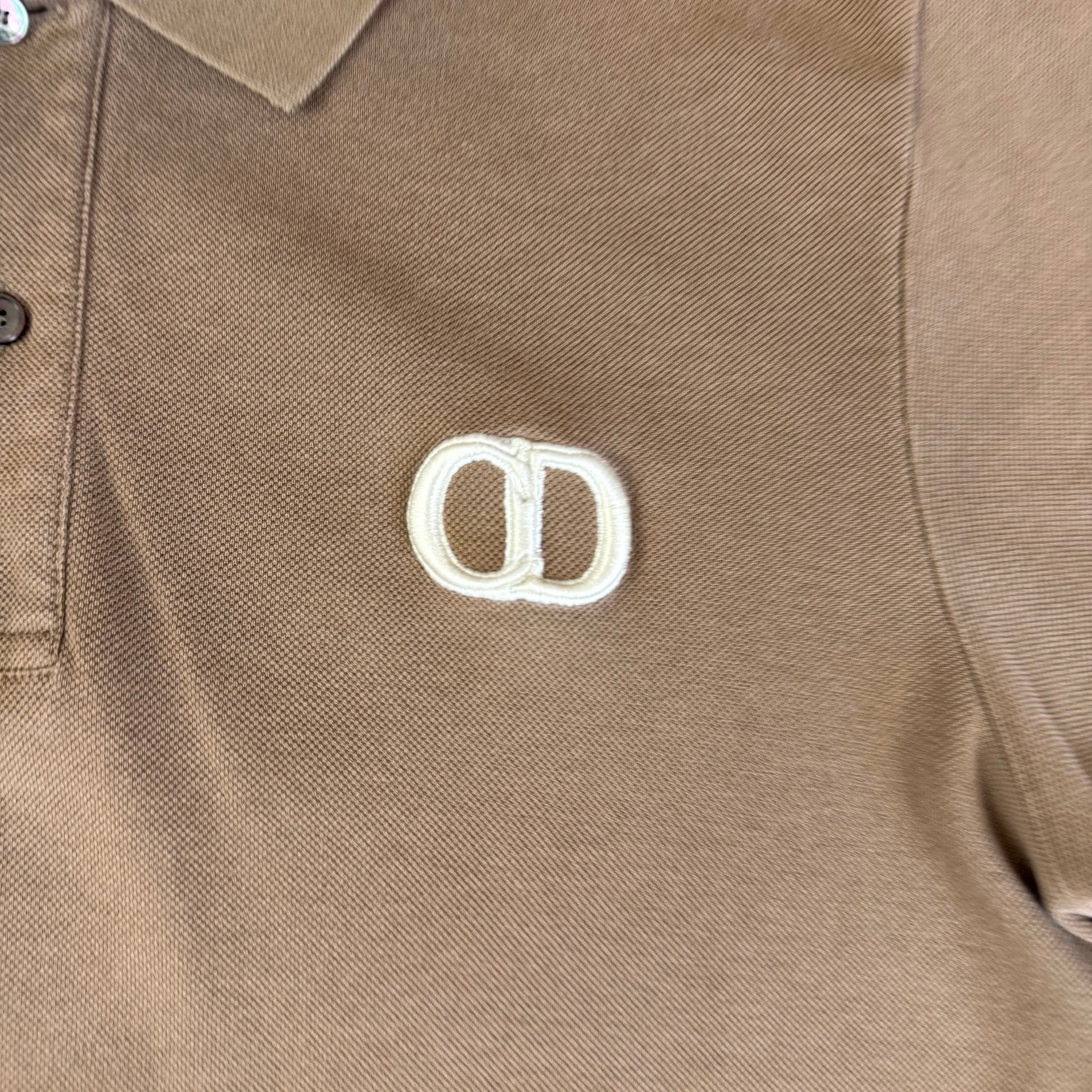 DIOR CD ICON POLO BROWN - L (FITS M)