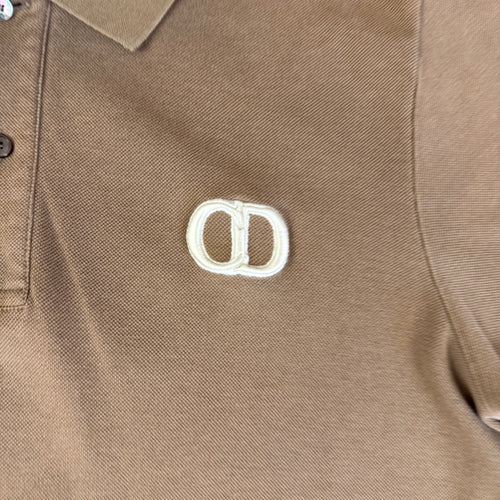 DIOR CD ICON POLO BROWN - L (FITS M)