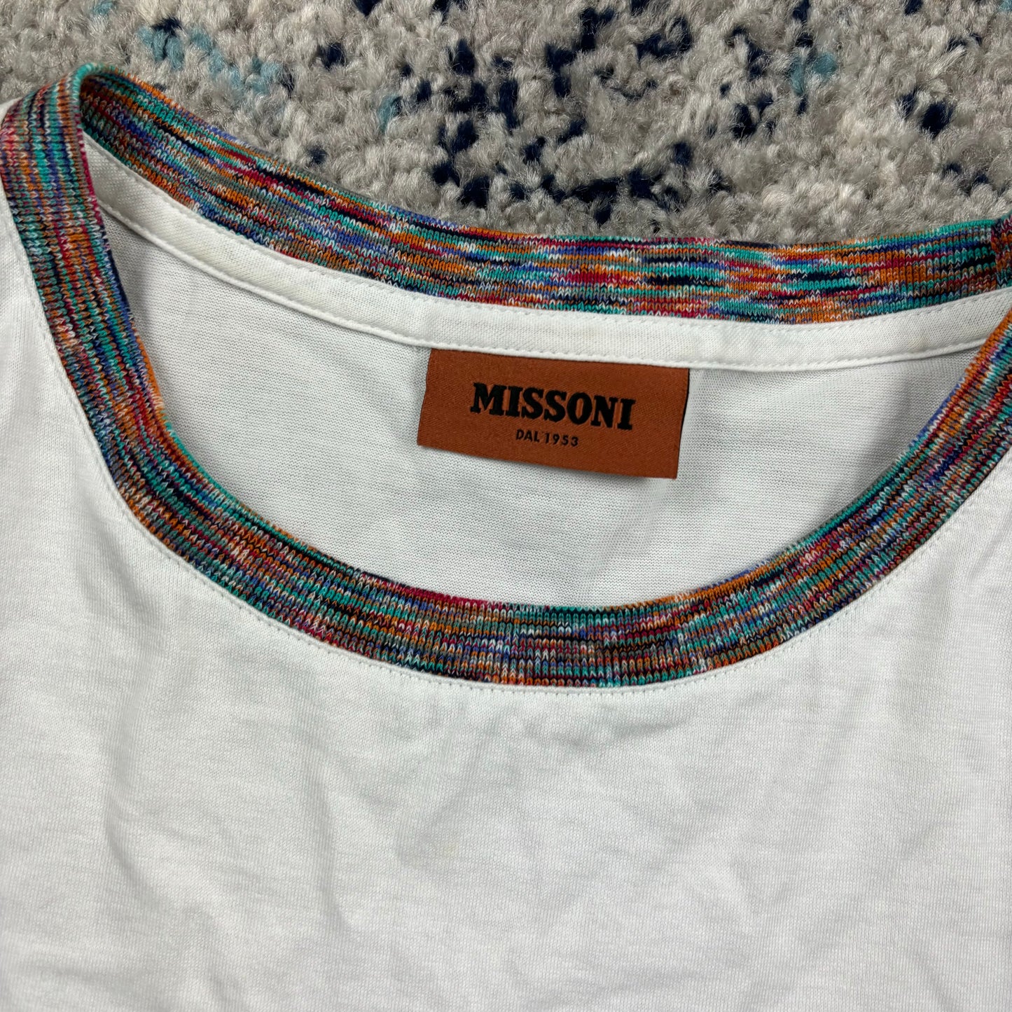 MISSONI WHITE T-SHIRT (FITS S)