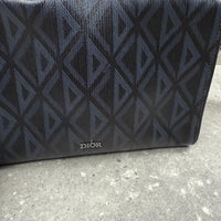 DIOR BLACK CD DIAMOND MESSENGER BAG