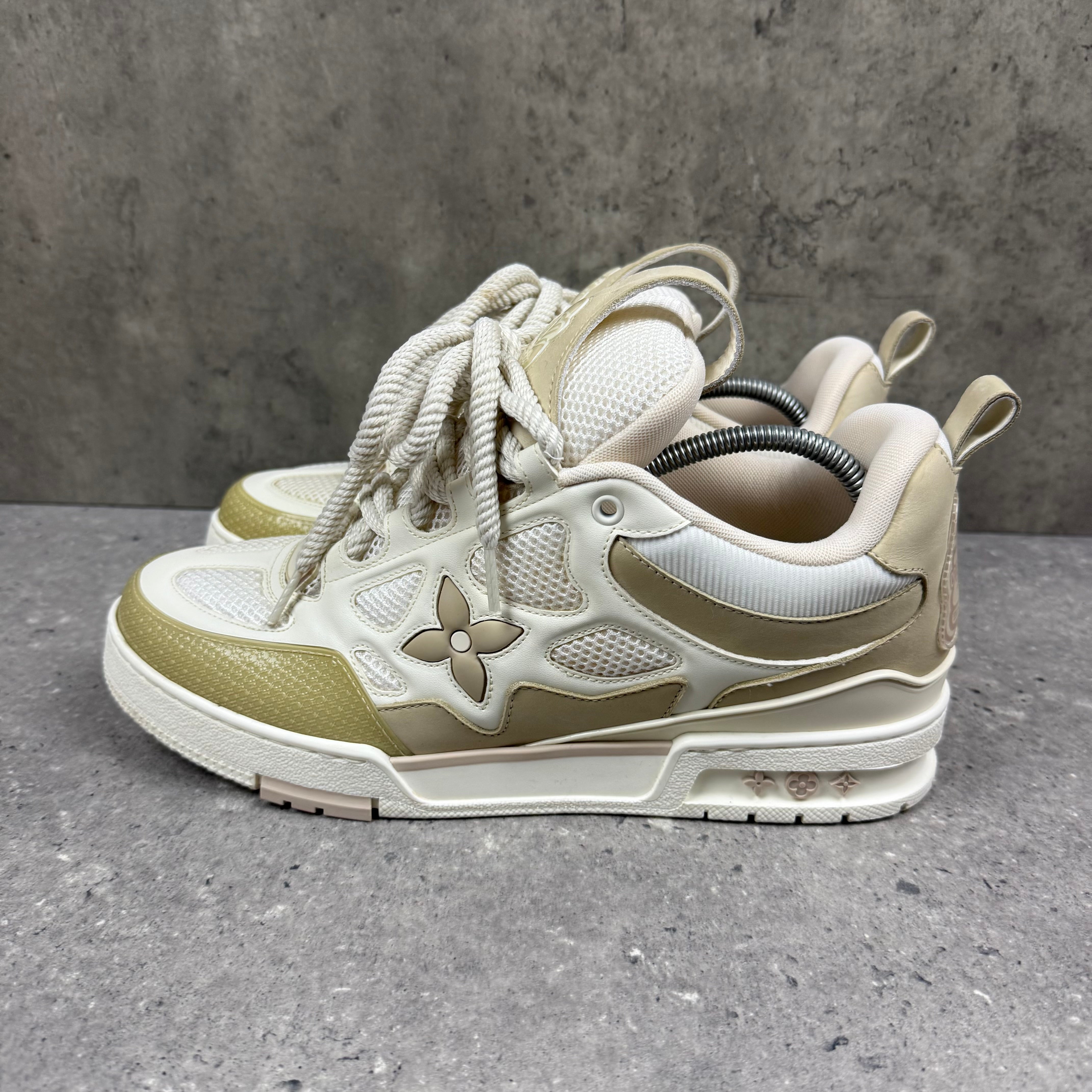 LOUIS VUITTON BEIGE SKATES - EU 43 (FITS UK 10)