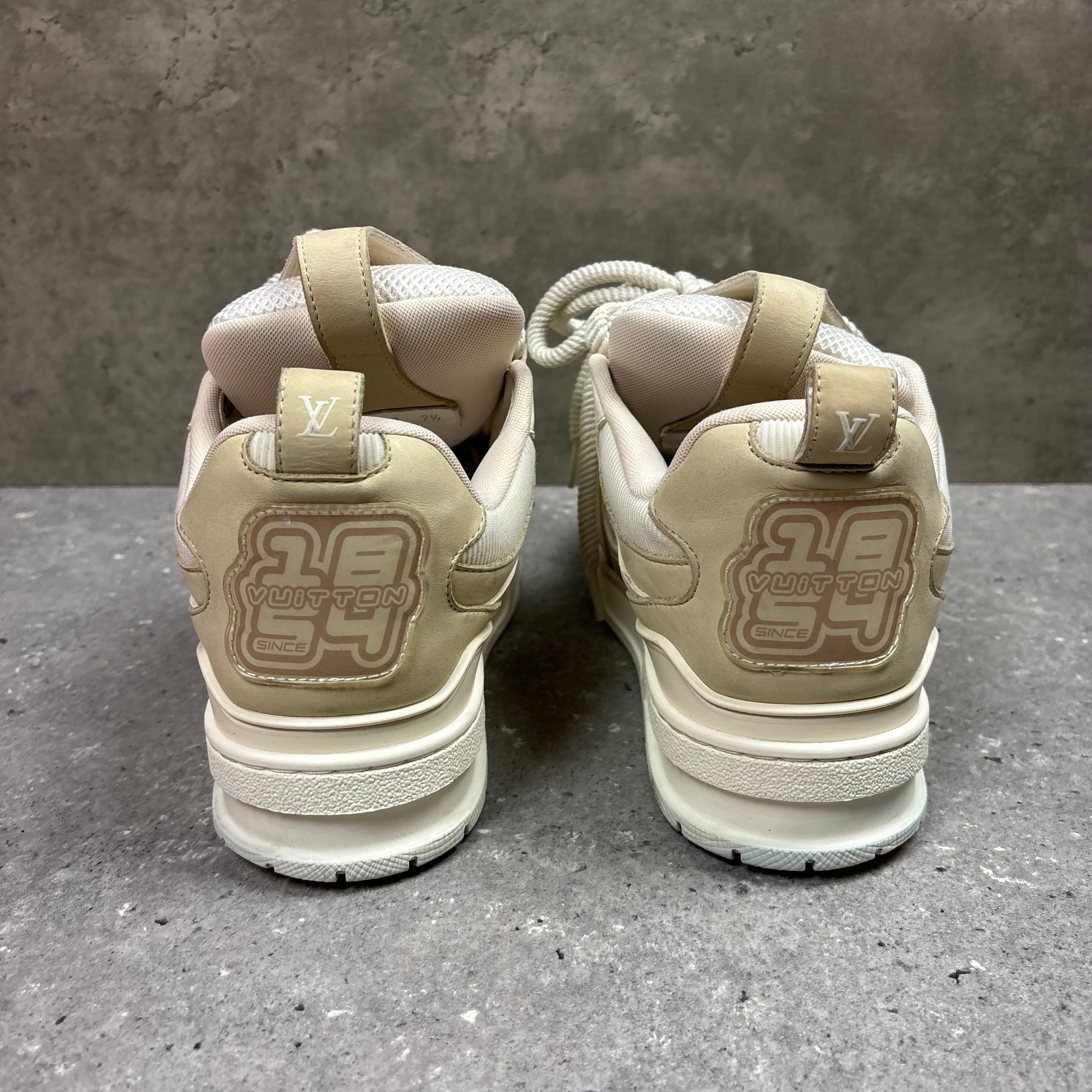 LOUIS VUITTON BEIGE SKATES - EU41.5 (FITS UK 8.5)