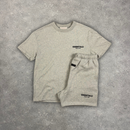 ESSENTIALS SS22 - T-SHIRT & SHORT SET - DARK OATMEAL