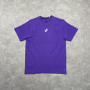 ASICS ROAD SEAMLESS T-SHIRT & SHORT SET - PURPLE/BLACK