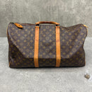 LOUIS VUITTON KEEPALL 55 DUFFLE BAG - BROWN MONOGRAM