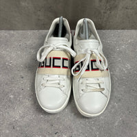 GUCCI TRAINERS WHITE - (EU 40 / UK 6)