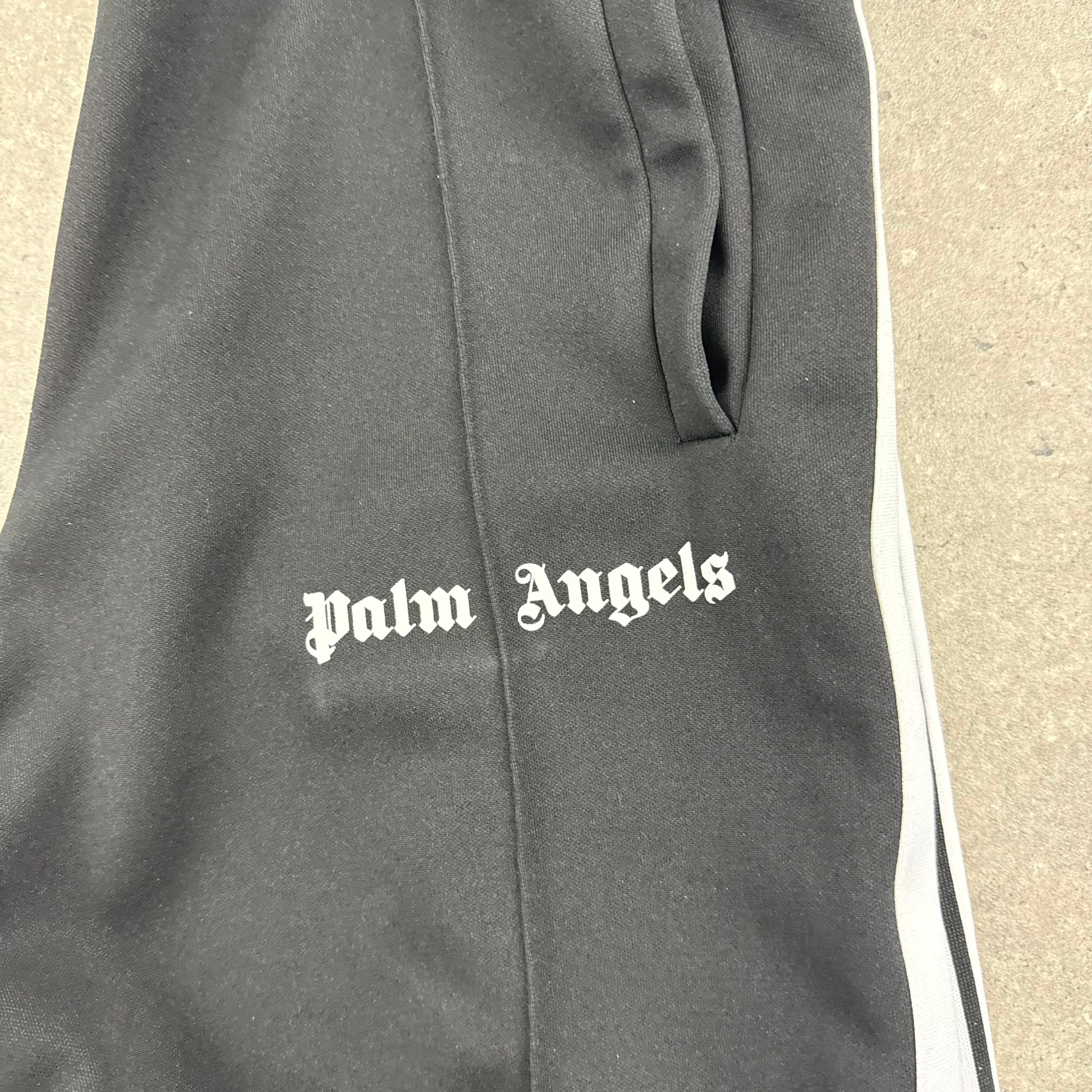 PALM ANGELS BOTTOMS BLACK - (L)