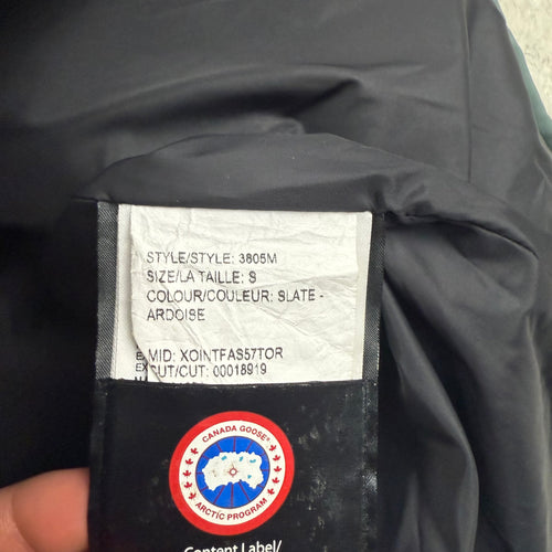CANADA GOOSE CARSON PARKA SLATE GREEN  - (S)