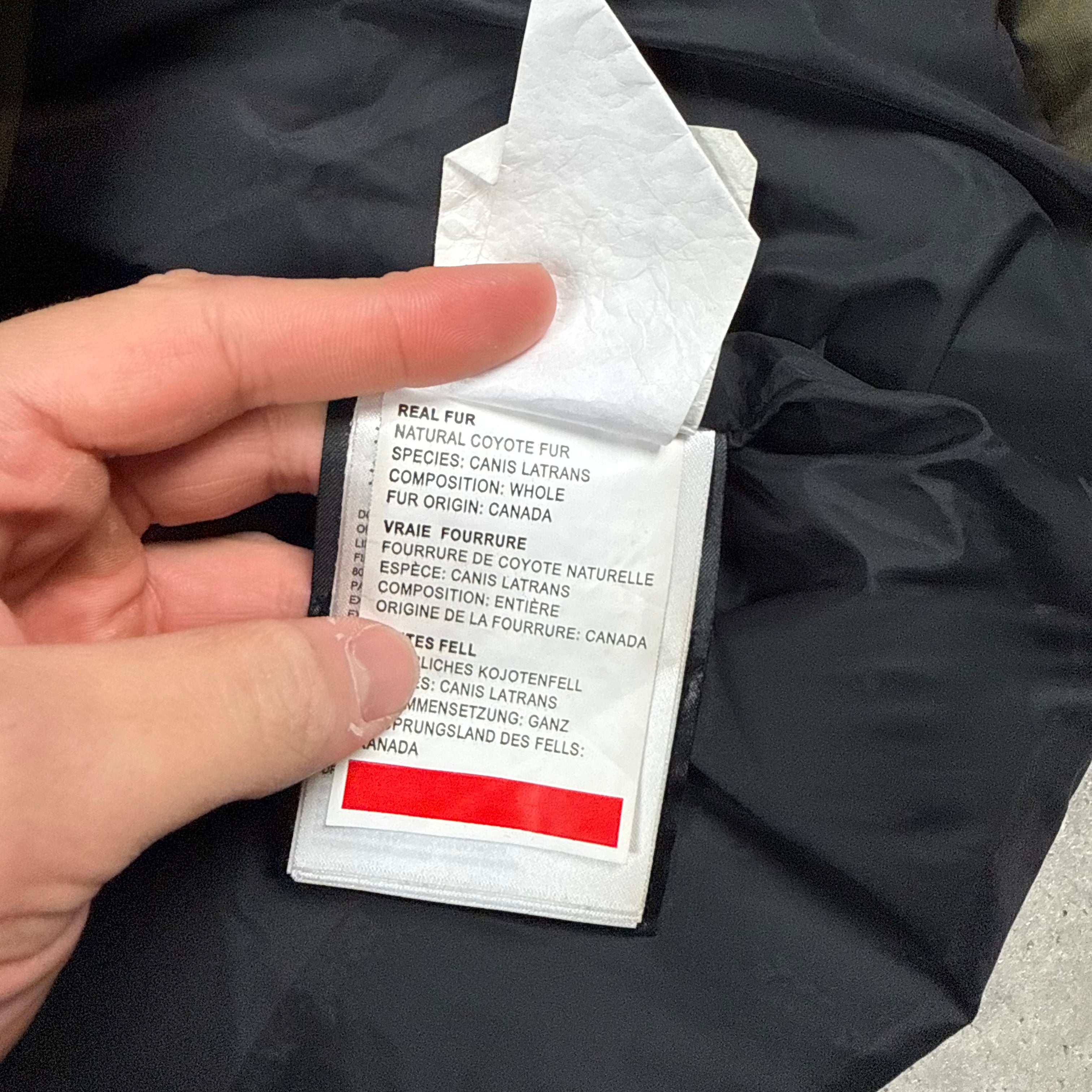 CANADA GOOSE CARSON PARKA MILITARY GREEN  - (S)