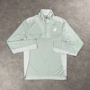 ASICS TWO TONE ZIP TOP - JADE/GREY