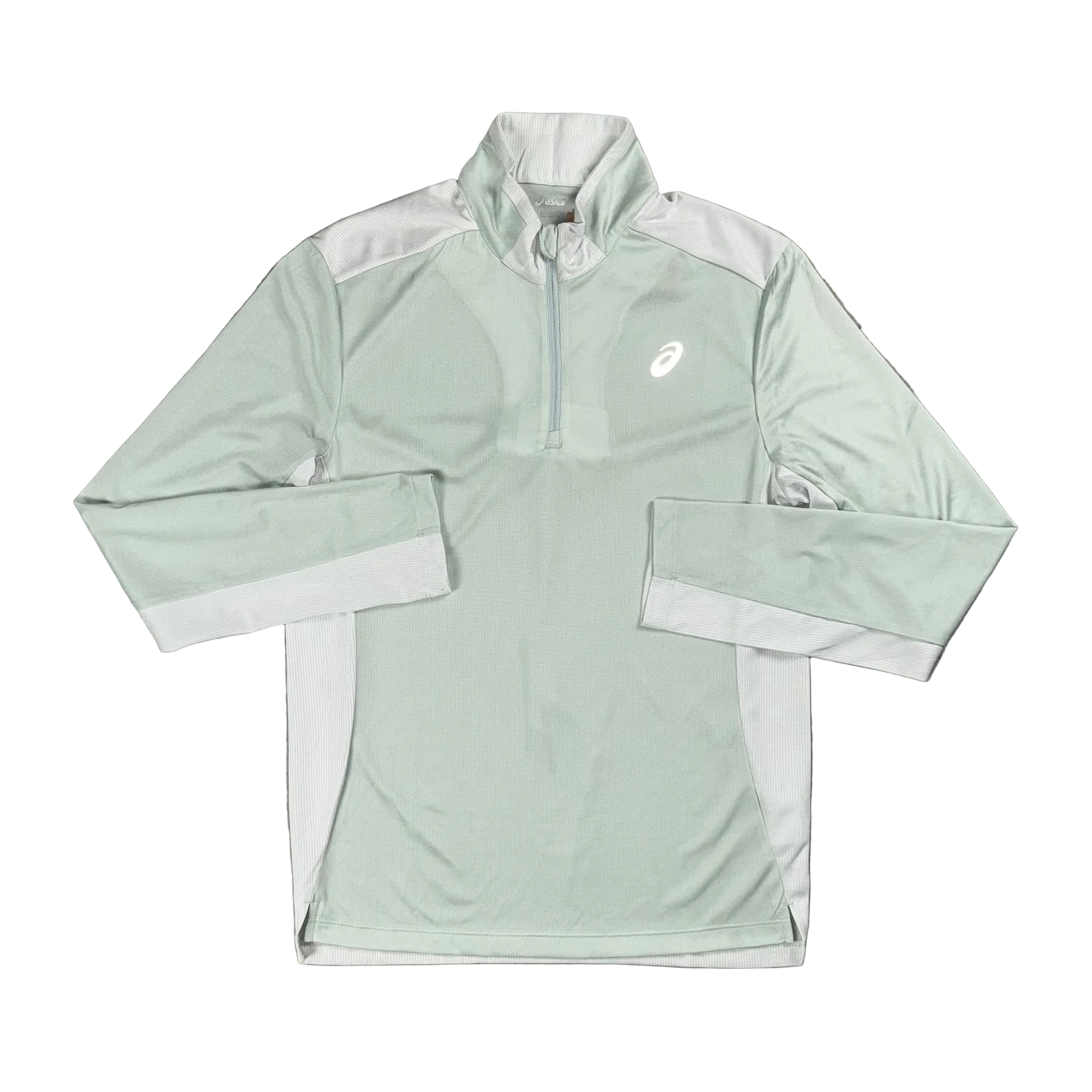 ASICS TWO TONE ZIP TOP - JADE/GREY