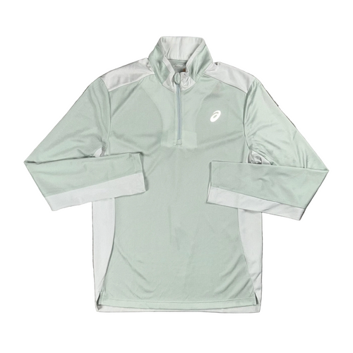 ASICS TWO TONE ZIP TOP - JADE/GREY