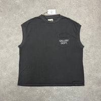 GALLERY DEPT SLEEVELESS T-SHIRT - DARK GREY