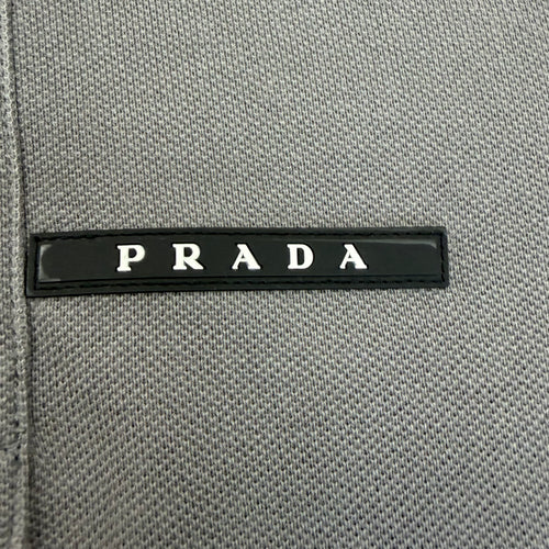 PRADA POLO T-SHIRT GREY - (M)