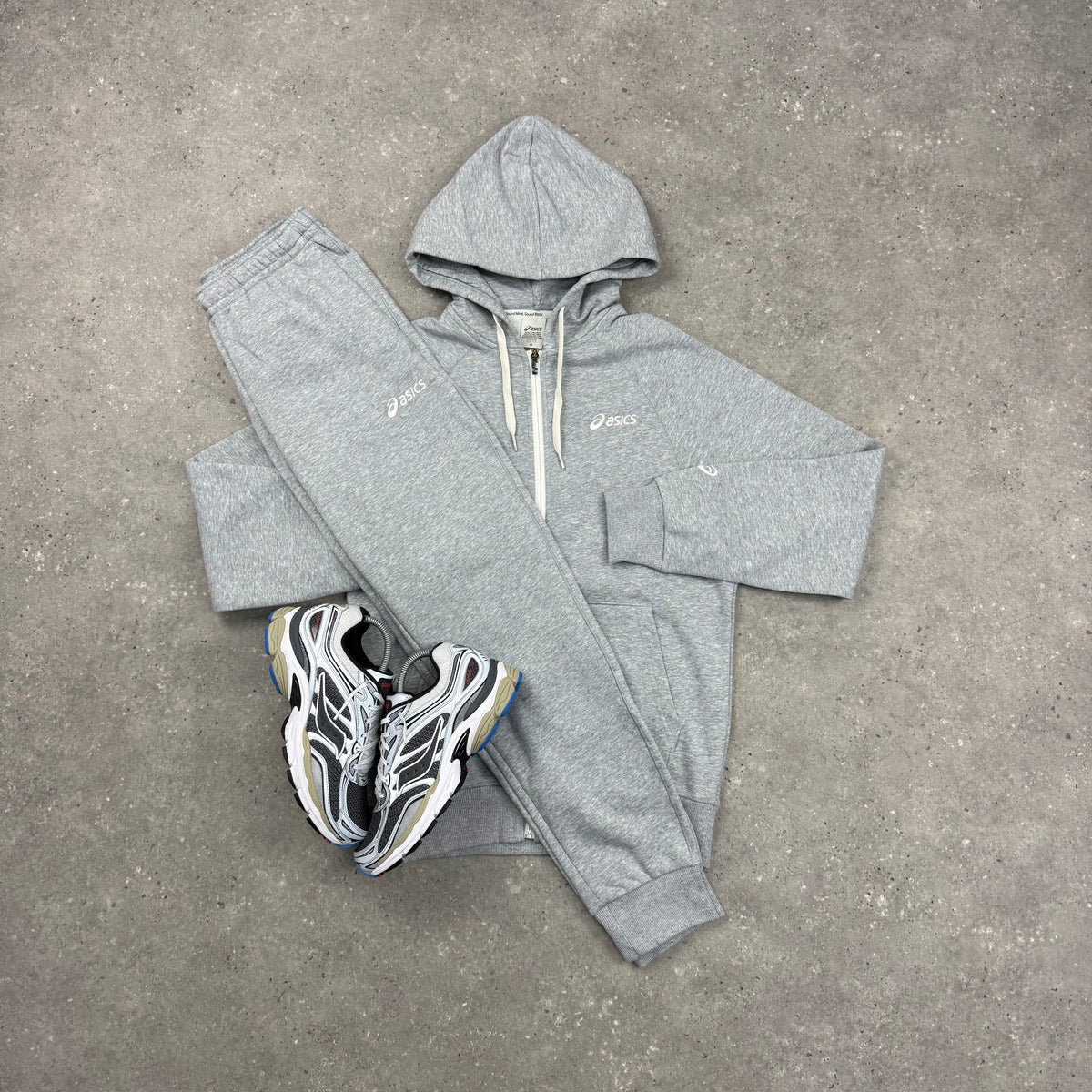 ASICS CLUB FLEECE TRACKSUIT - GREY