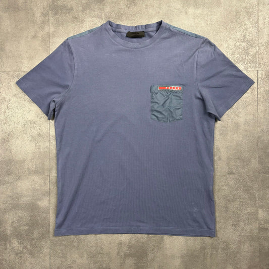 PRADA NAVY T-SHIRT (FITS XS)