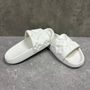 LOUIS VUITTON WATERFRONT MULES SLIDERS WHITE - EU40 (FITS UK 7.5)