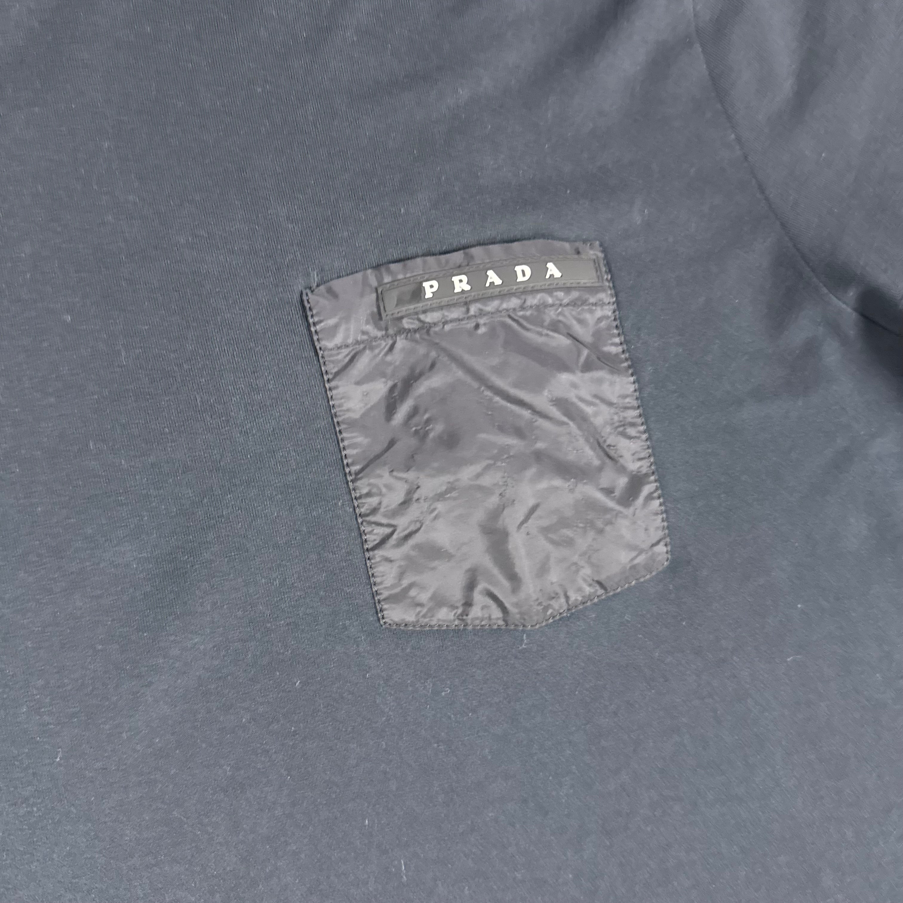 PRADA NYLON POCKET T-SHIRT - (FITS M/L)
