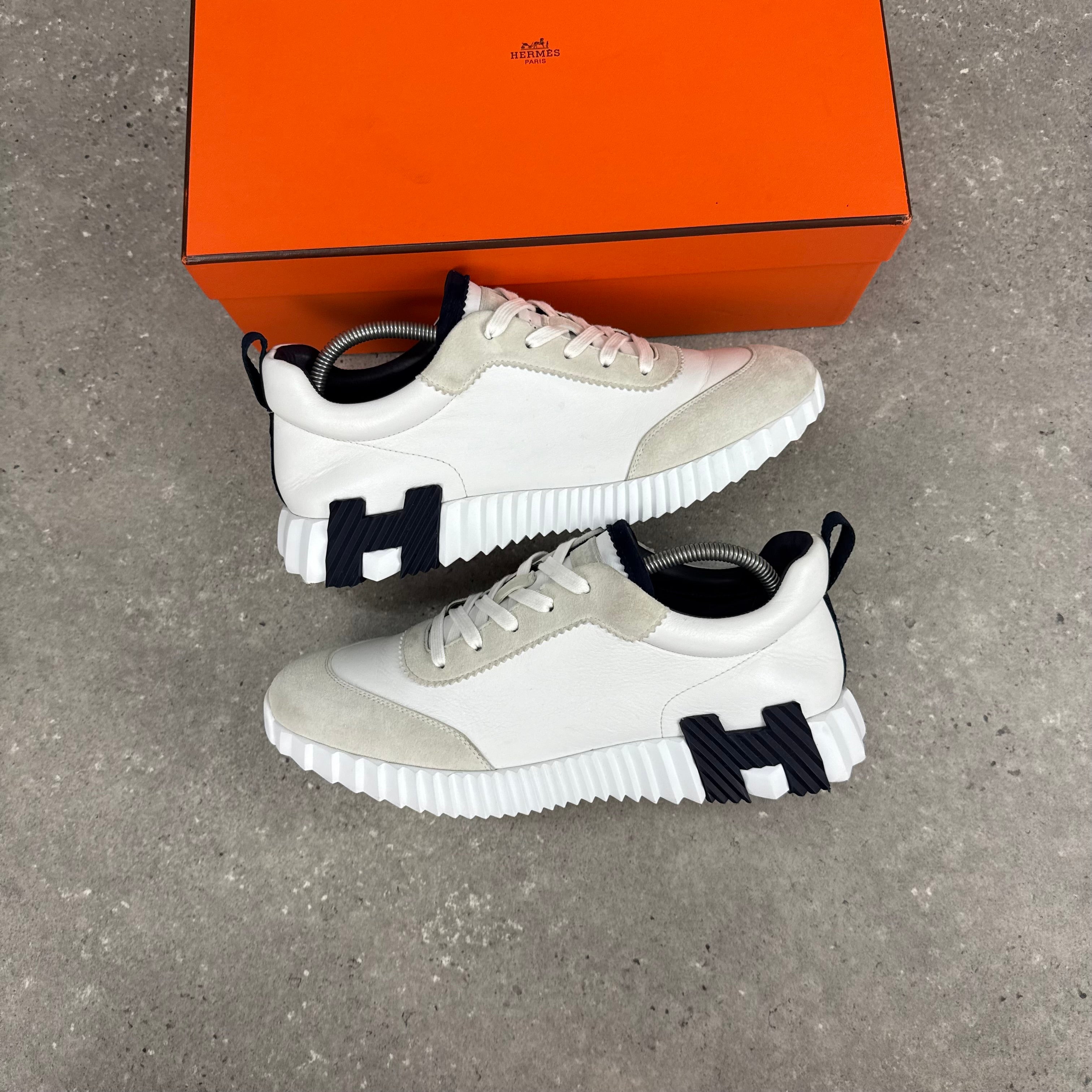 HERMES BOUNCING WHITE/GREY - (EU42 / UK8)