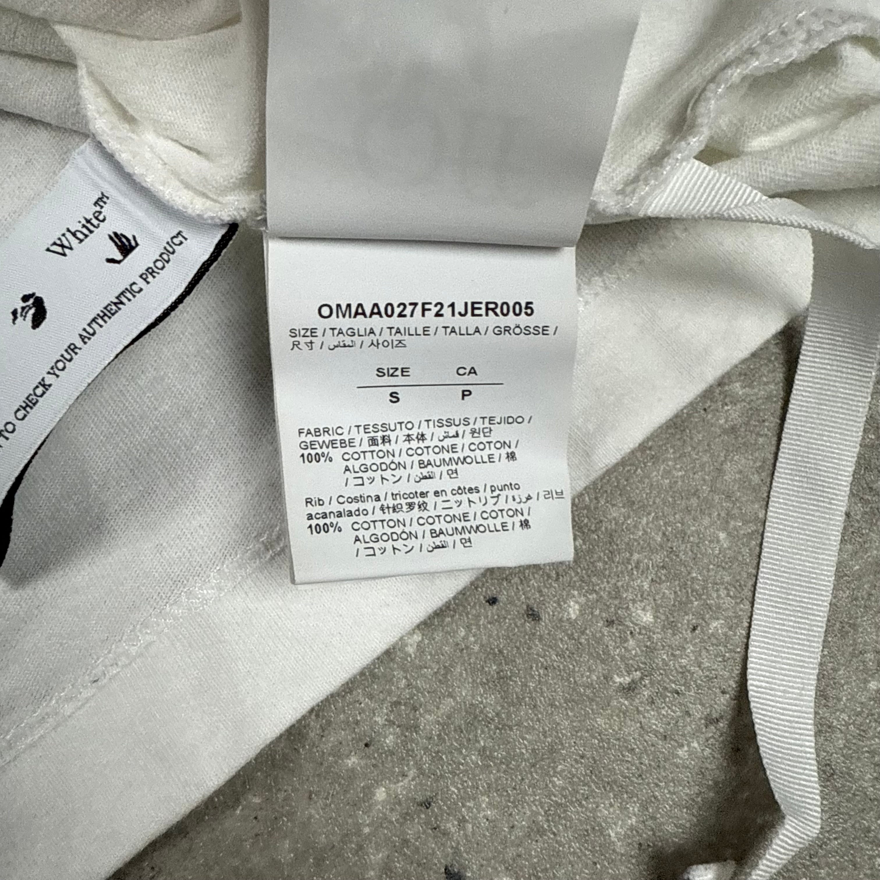 OFF WHITE T-SHIRT WHITE - (S)
