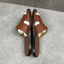 HERMES SANDALS BROWN - (EU39.5 / UK5.5)
