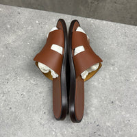 HERMES SANDALS BROWN - (EU39.5 / UK5.5)