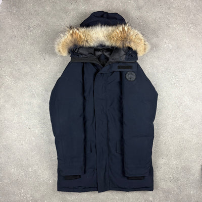 CANADA GOOSE LANGFORD PARKA NAVY BLACK BADGE- (M)