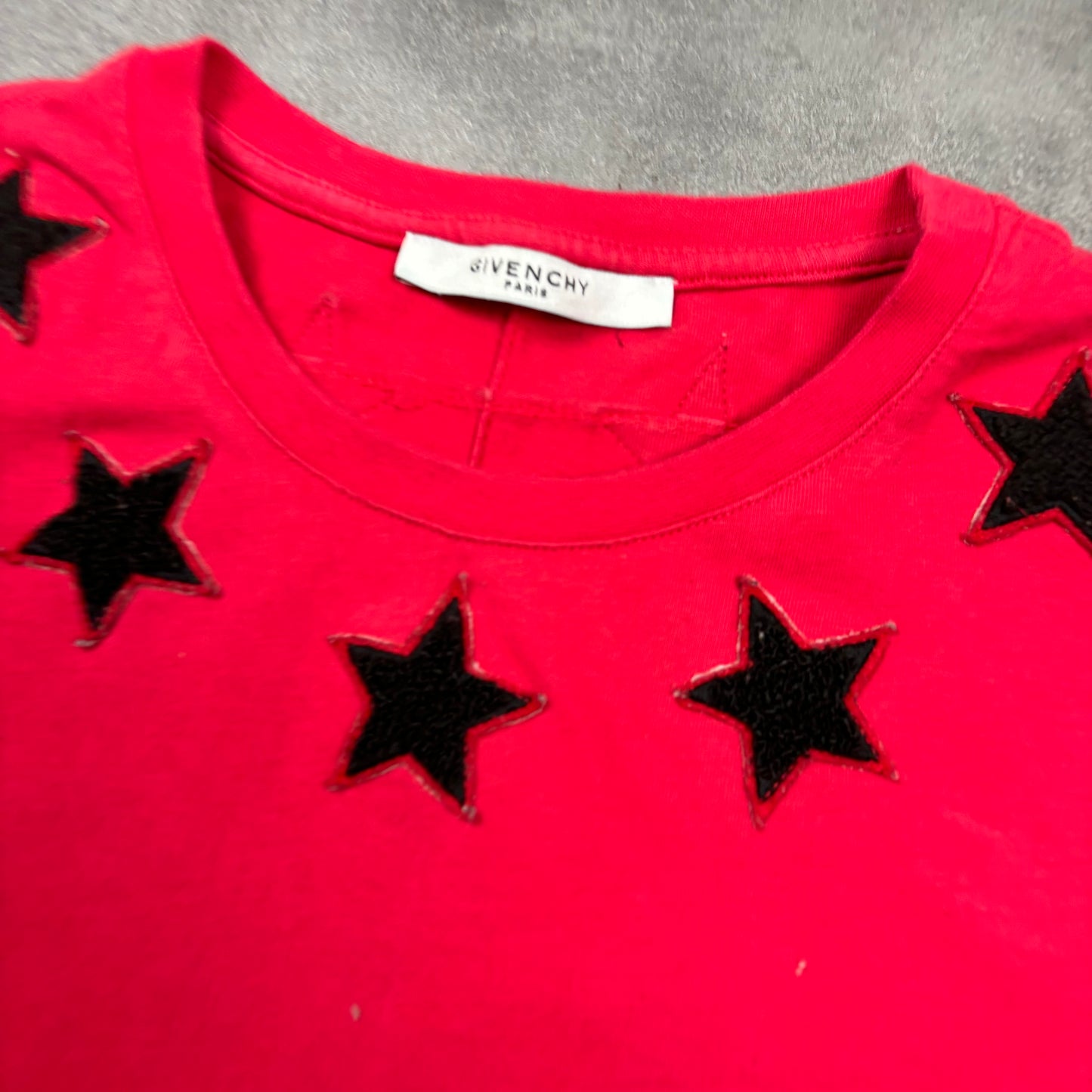 GIVENCHY STAR TEE - RED (FITS S)