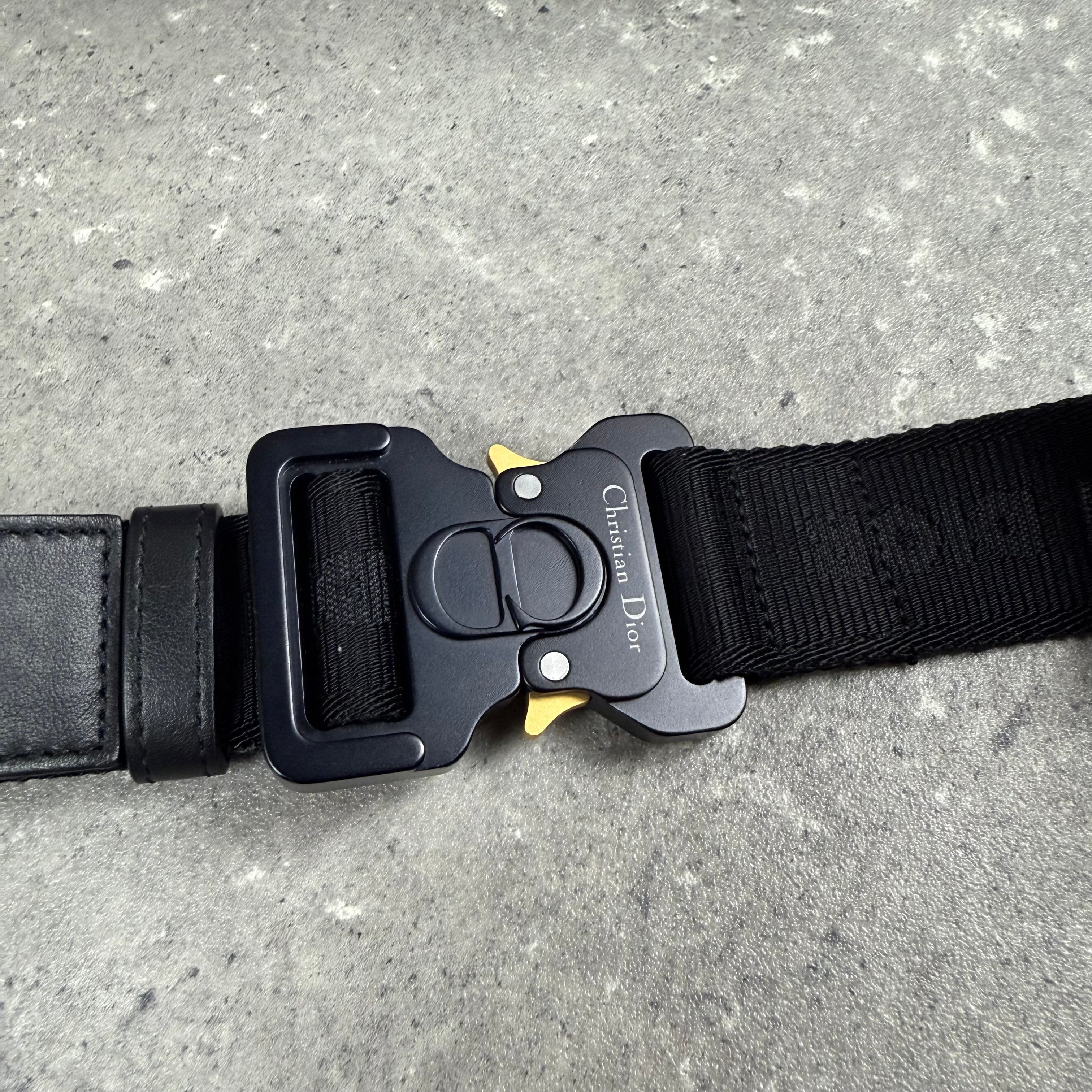 DIOR BLACK CD DIAMOND MESSENGER BAG