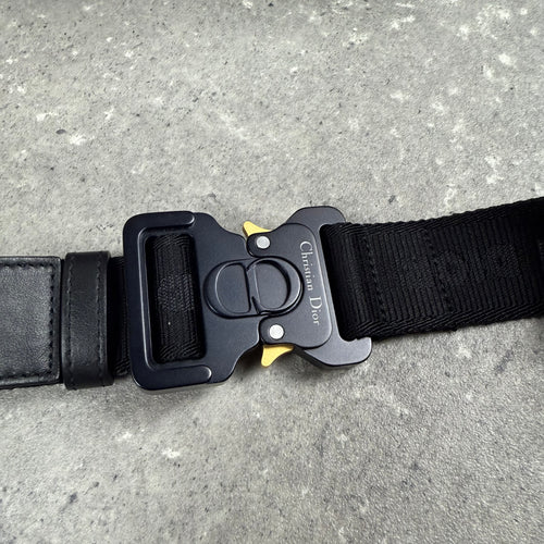 DIOR BLACK CD DIAMOND MESSENGER BAG